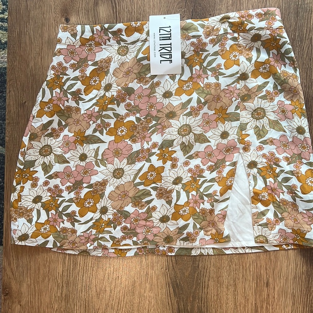 NWT 12th tribe mini skirt
